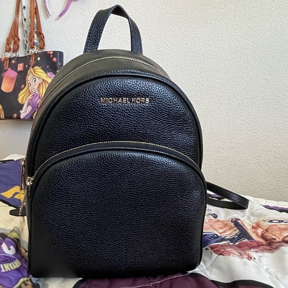 medium leather backpack purse
